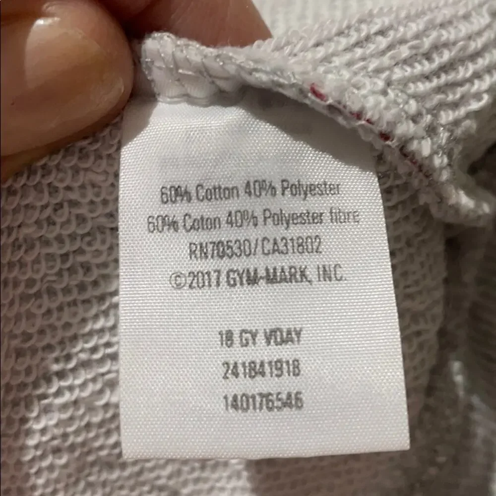 Gymboree 4 grey w/ hearts sweatshirt worn once